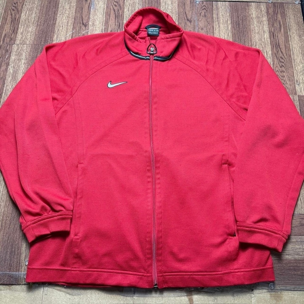 Nike Team Women's Red Vtg Retro Tech Track Jacket Medium
